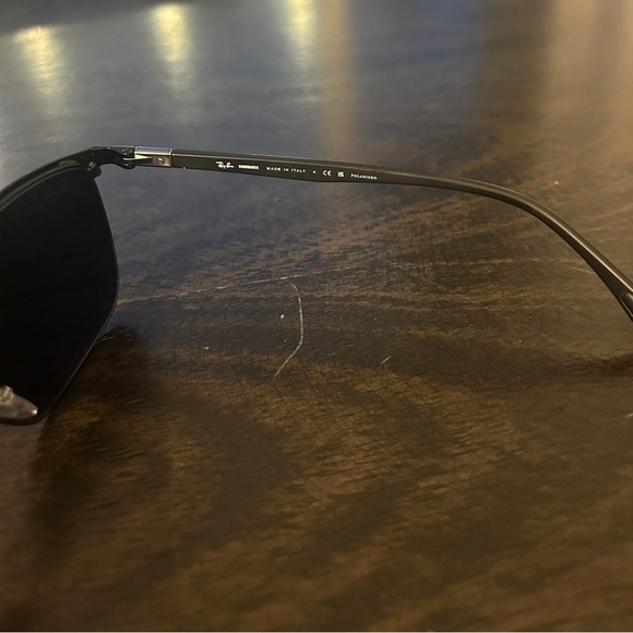 RayBan 3686 Chromance Polarized - Matte Black with Dark Grey Lenses - Picture 7 of 13